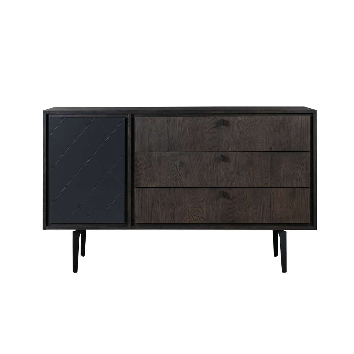 Cross Solid Oak and Metal 3 Drawer Dresser By Armen Living | Dressers |  Modishstore  - 3