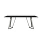 Cressida Glass and Stainless Steel Rectangular Dining Room Table By Armen Living | Dining Tables | Modishstore - 3