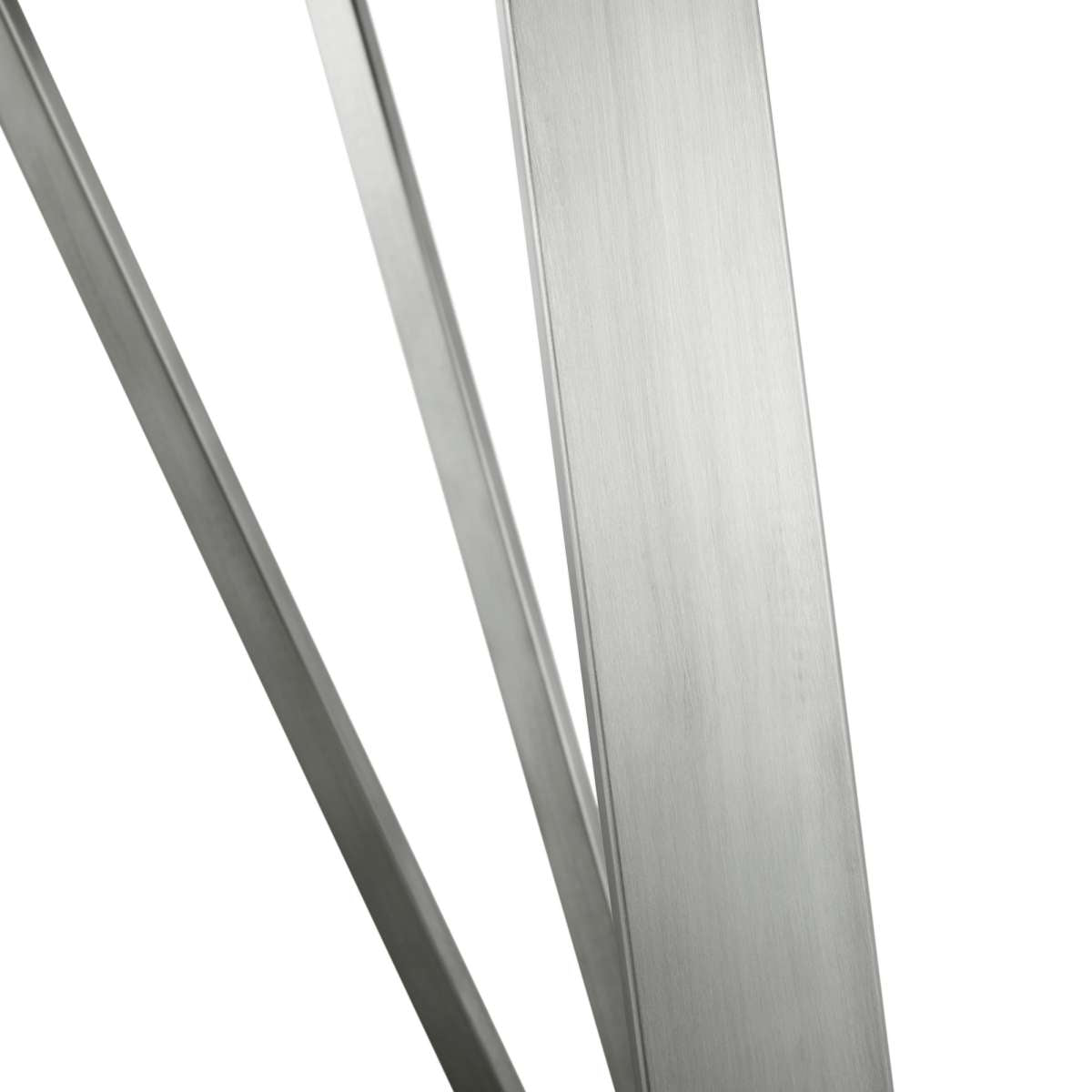 Cressida Glass and Stainless Steel Rectangular Dining Room Table By Armen Living | Dining Tables | Modishstore - 5