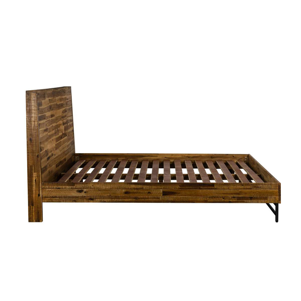Cusco Rustic Acacia Platform King Bed By Armen Living | Beds | Modishstore - 6