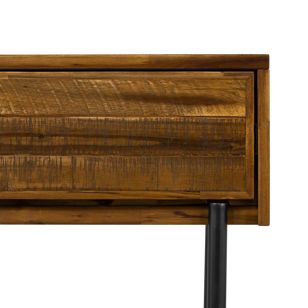 Cusco Rustic Acacia Single Drawer Night stand By Armen Living | Nightstands | Modishstore - 6