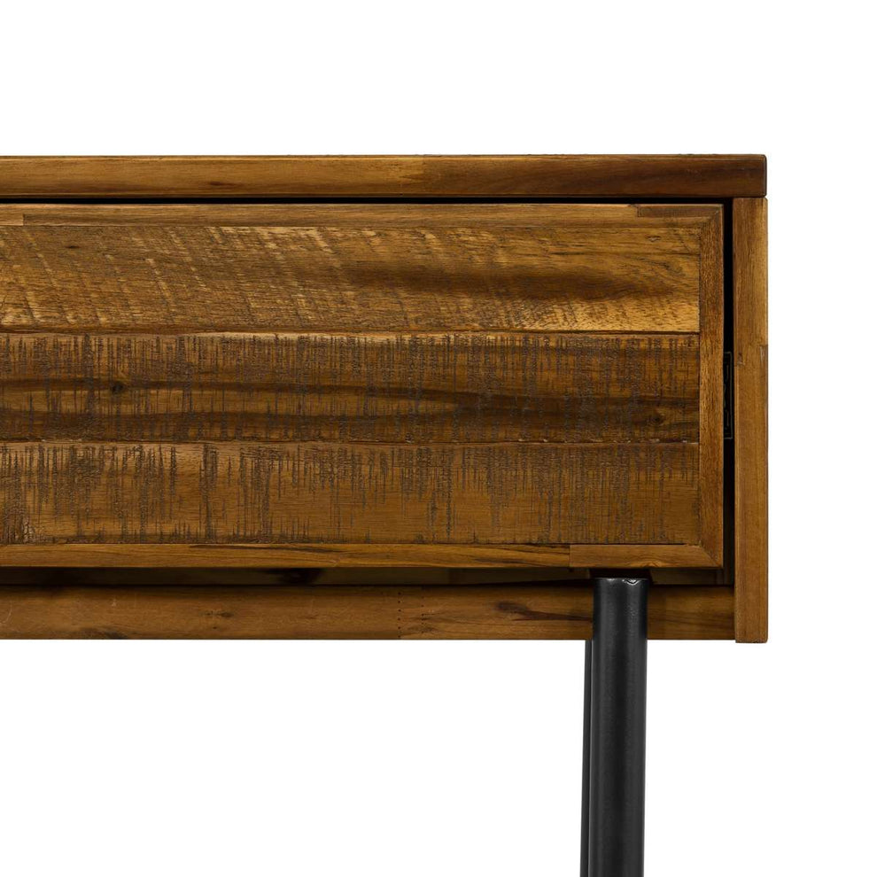 Cusco Rustic Acacia Single Drawer Night stand By Armen Living | Nightstands | Modishstore - 6