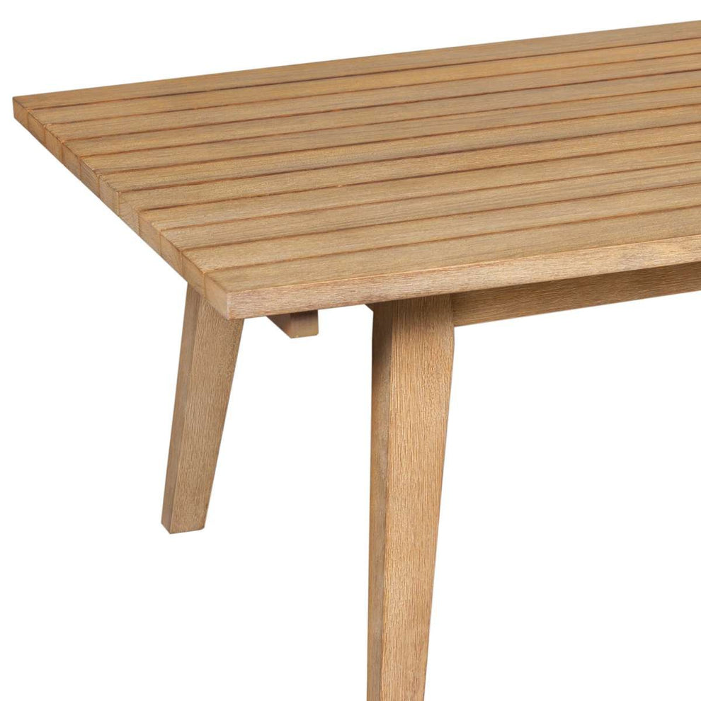 Cypress Outdoor Patio Coffee Table in Blonde Eucalyptus Wood By Armen Living | Outdoor Tables | Modishstore - 5