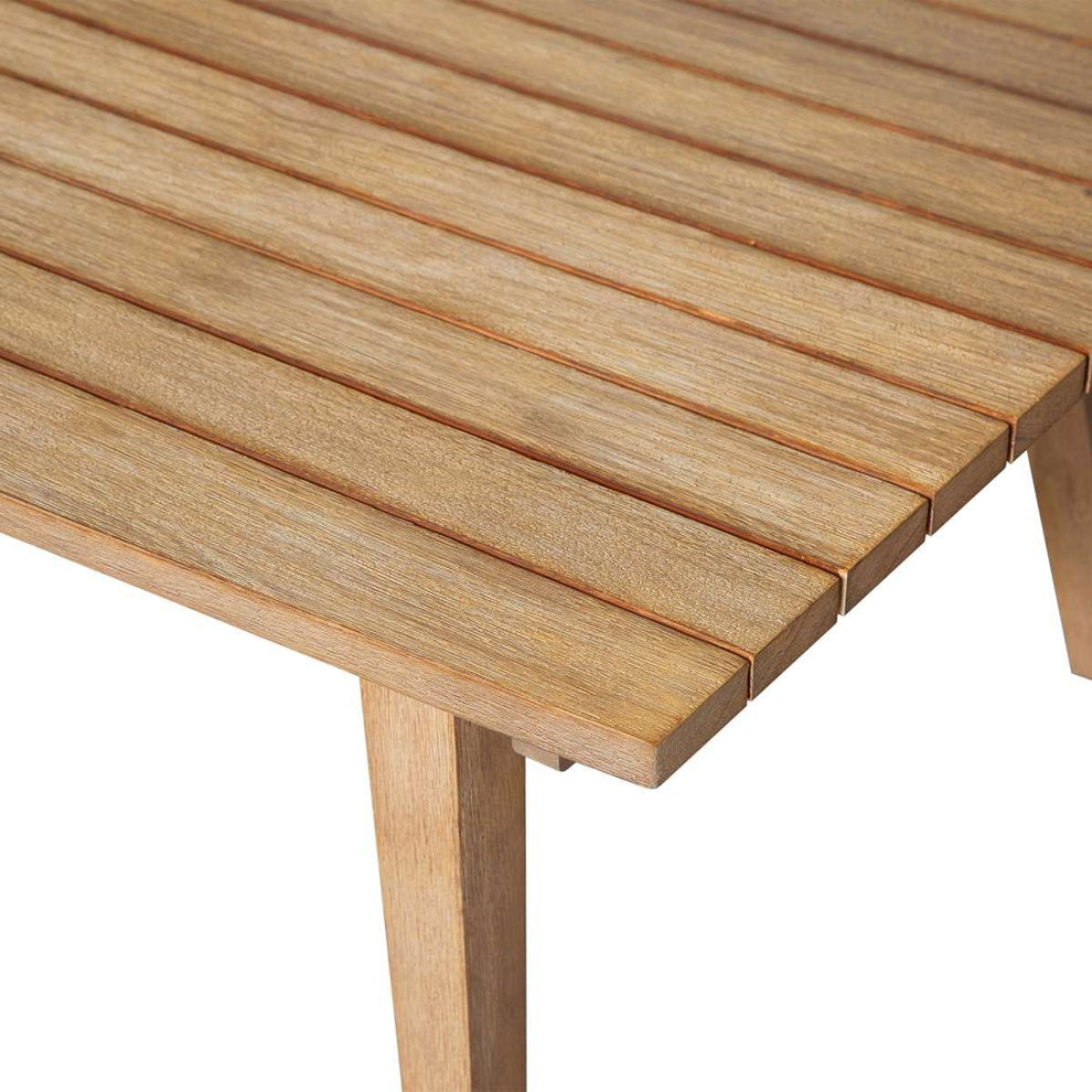 Cypress Outdoor Patio Coffee Table in Blonde Eucalyptus Wood By Armen Living | Outdoor Tables | Modishstore - 6
