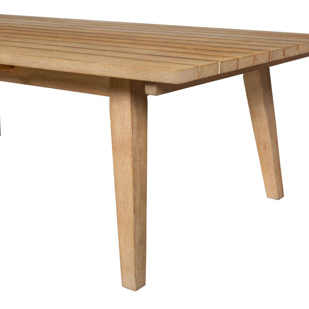 Cypress Outdoor Patio Coffee Table in Blonde Eucalyptus Wood By Armen Living | Outdoor Tables | Modishstore - 9