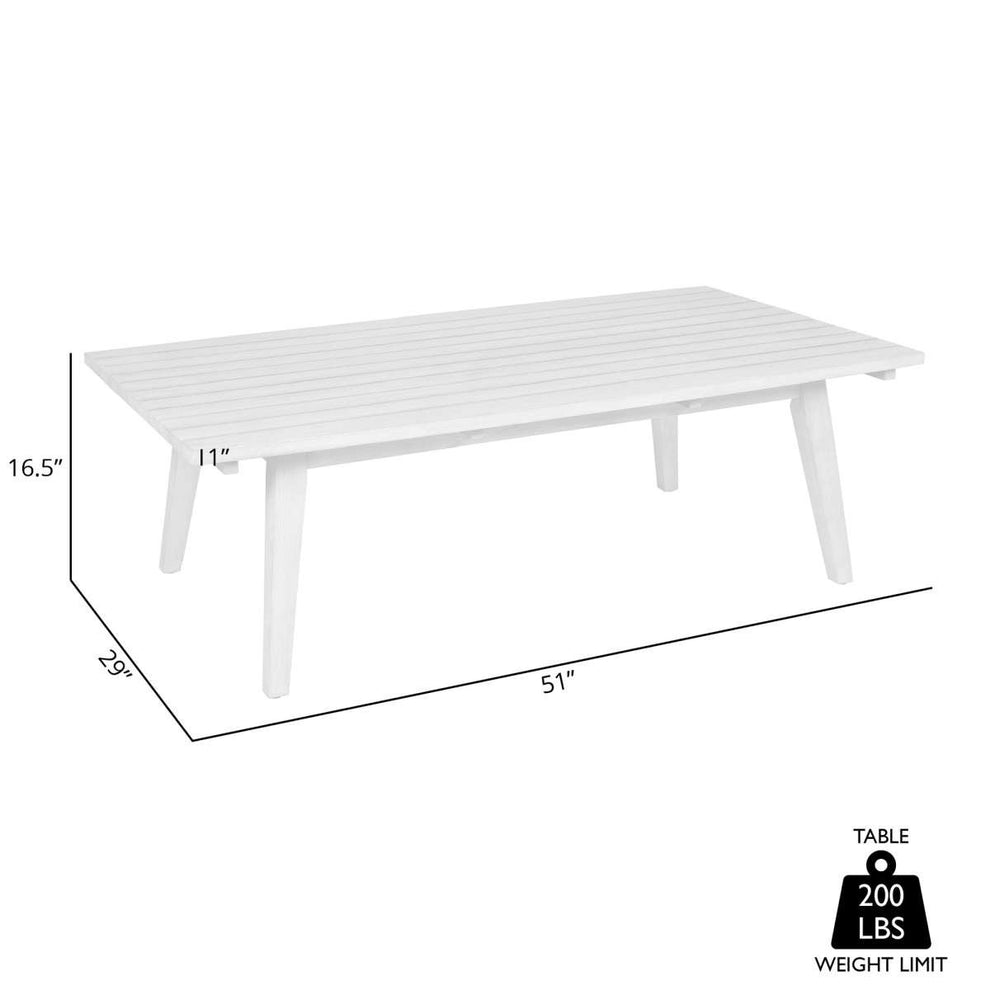 Cypress Outdoor Patio Coffee Table in Blonde Eucalyptus Wood By Armen Living | Outdoor Tables | Modishstore - 8