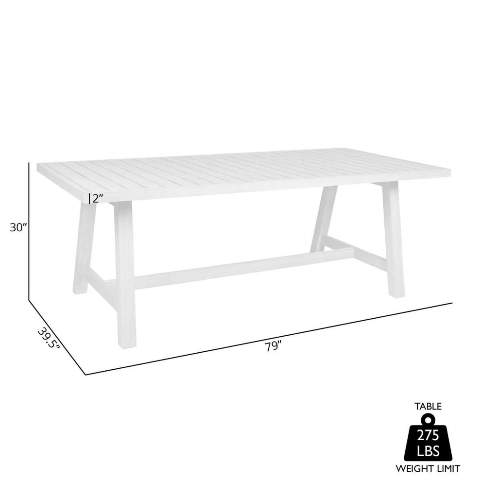 Cypress Outdoor Patio Dining Table in Blonde Eucalyptus Wood By Armen Living | Outdoor Tables | Modishstore - 7