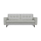 Daeson 86" Mid-Century Modern Dove Gray Genuine Leather Square Arm Sofa By Armen Living | Sofas |  Modishstore  - 6