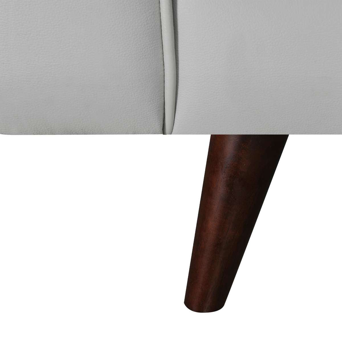 Daeson 86" Mid-Century Modern Dove Gray Genuine Leather Square Arm Sofa By Armen Living | Sofas |  Modishstore  - 5