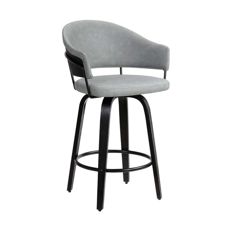 Doral 26"  Barstool Brushed Wood By Armen Living | Bar Stools | Modishstore