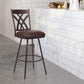 Dover 26" Counter Height Barstool in Auburn Bay and Brown Faux Leather By Armen Living | Bar Stools |  Modishstore 