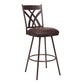 Dover 26" Counter Height Barstool in Auburn Bay and Brown Faux Leather By Armen Living | Bar Stools |  Modishstore  - 2