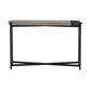 Dua Concrete and Black Metal Modern Console Table By Armen Living | Console Tables | Modishstore - 3