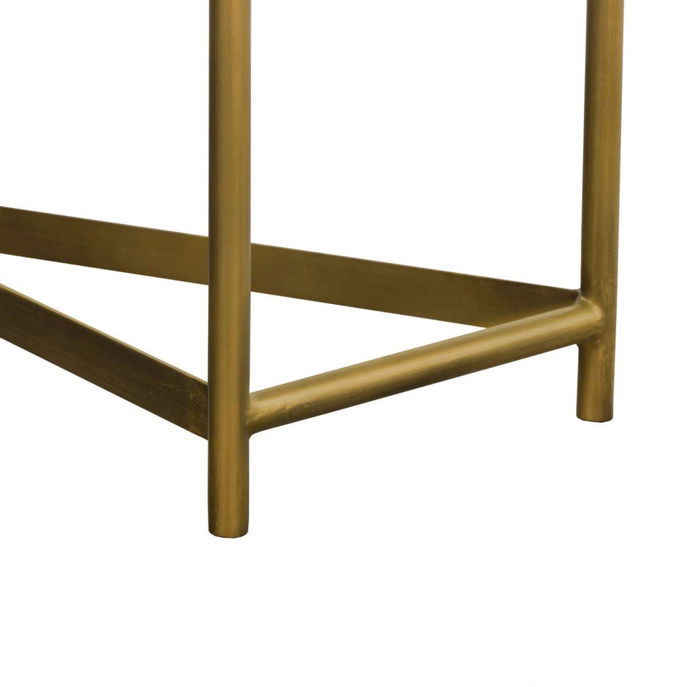 Dua Concrete and Black Metal Modern Console Table By Armen Living | Console Tables | Modishstore - 13
