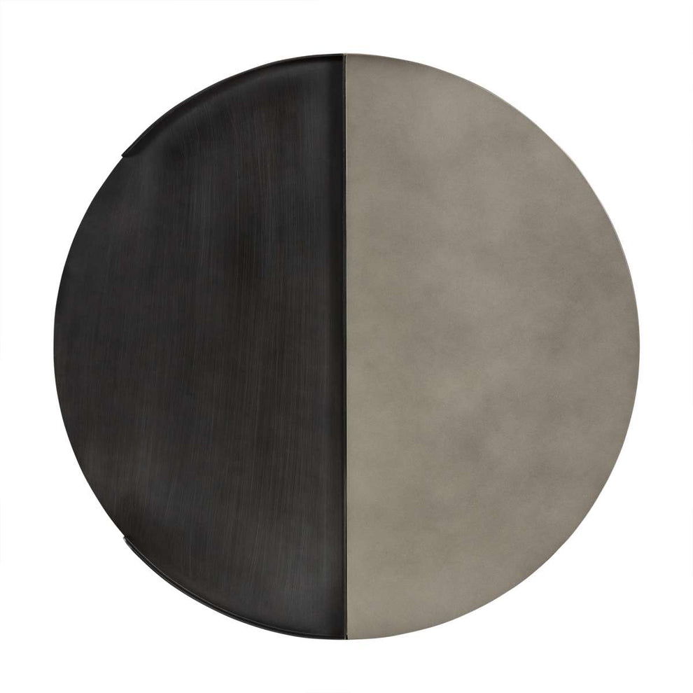Dua Concrete and Metal Round Modern Coffee Table By Armen Living | Coffee Tables | Modishstore - 5