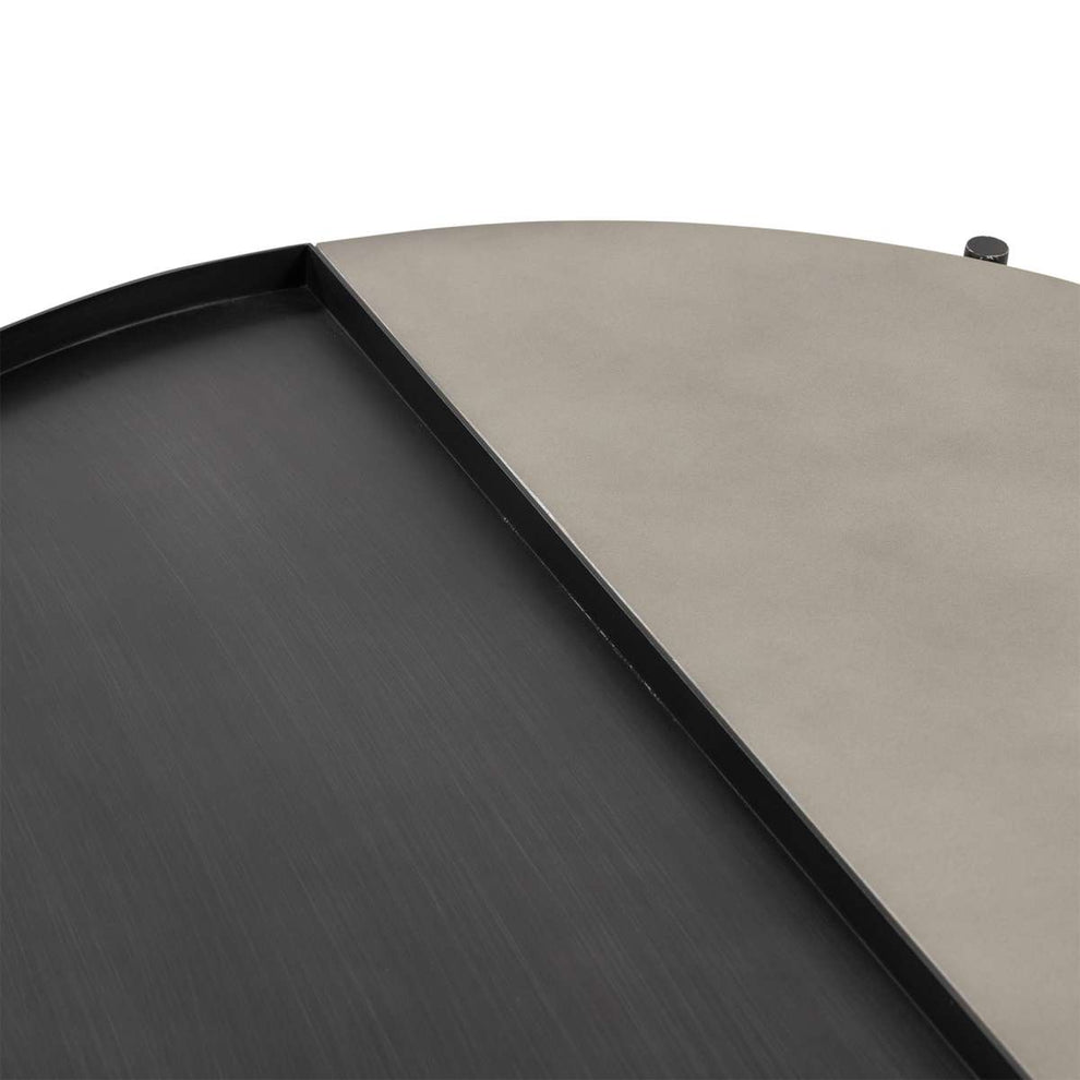 Dua Concrete and Metal Round Modern Coffee Table By Armen Living | Coffee Tables | Modishstore - 6