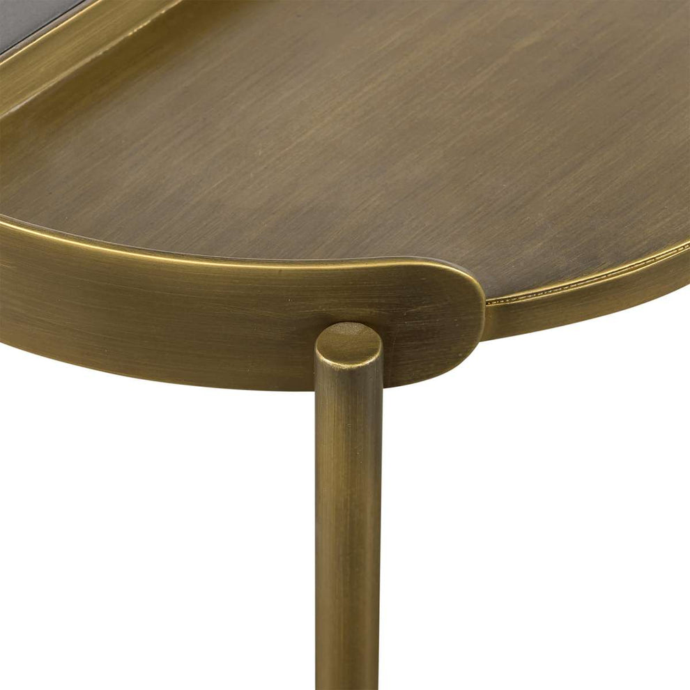 Dua Concrete and Metal Round Modern Coffee Table By Armen Living | Coffee Tables | Modishstore - 12