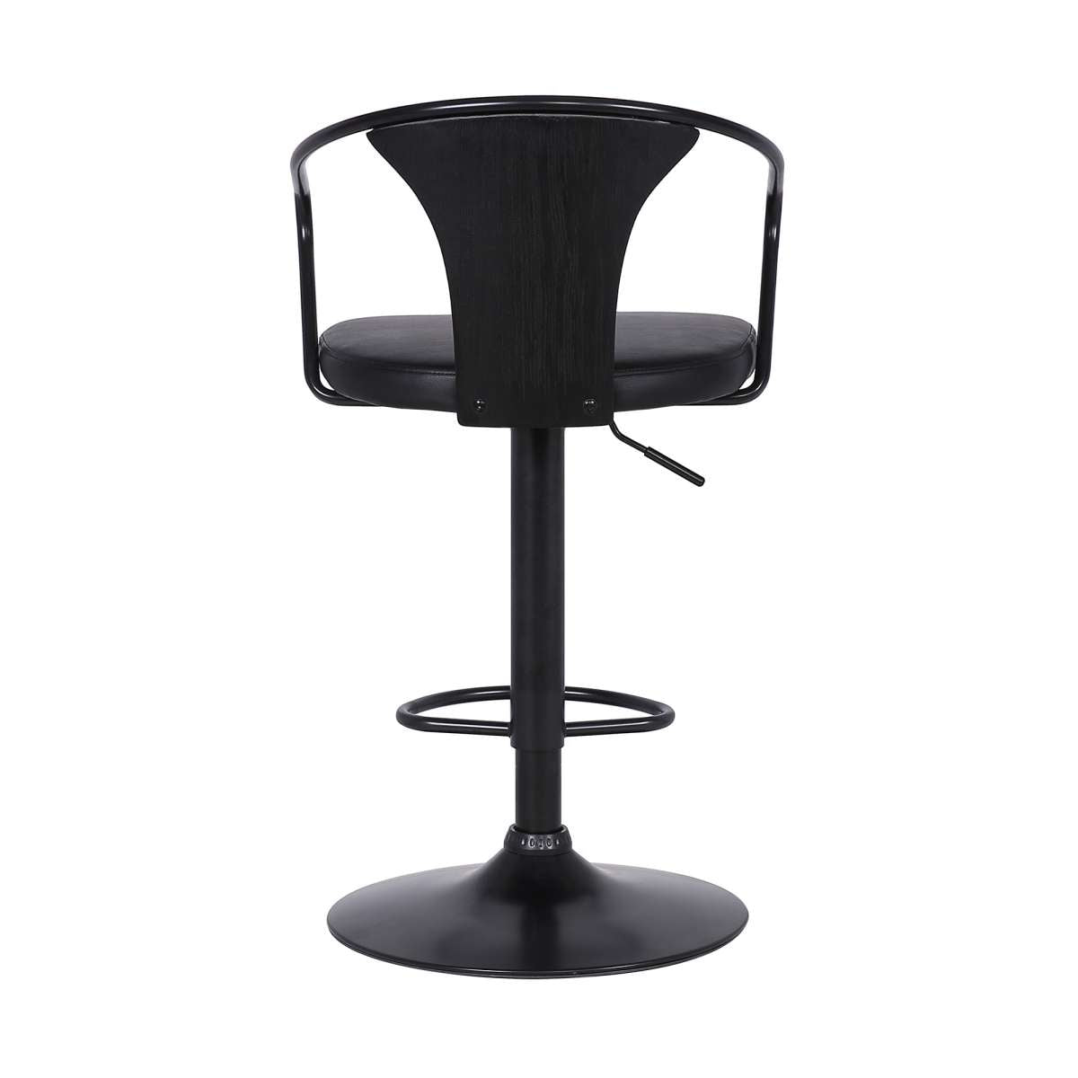 Eagle Adjustable Height Swivel Black Bar Stool By Armen Living | Bar Stools | Modishstore - 5