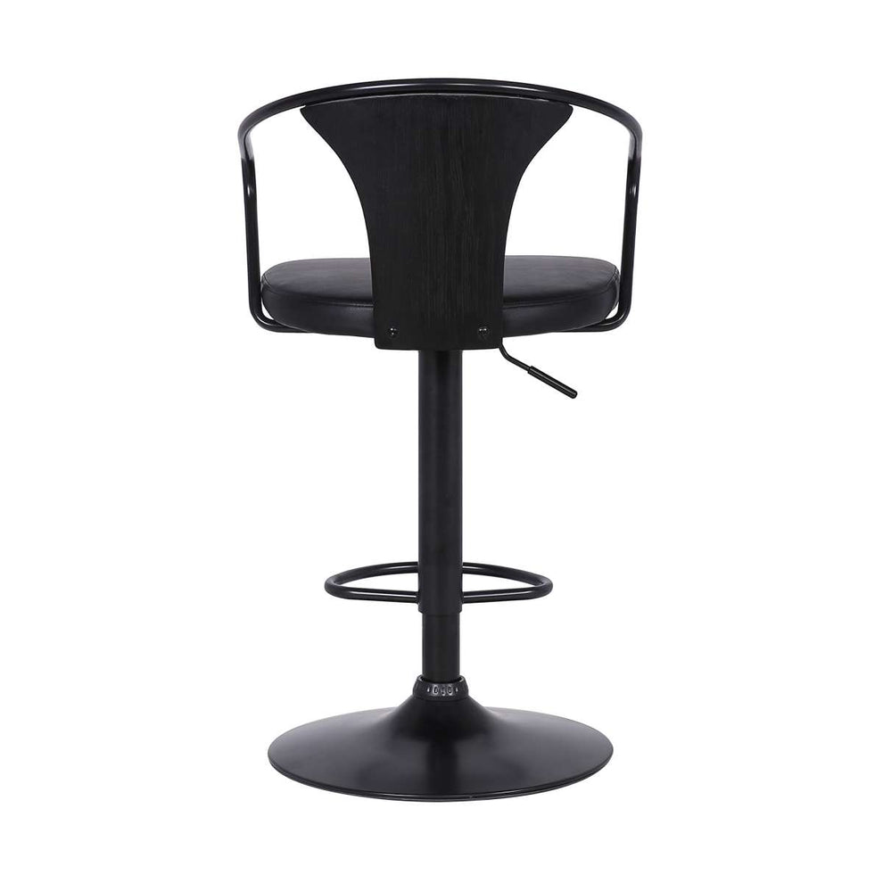 Eagle Adjustable Height Swivel Black Bar Stool By Armen Living | Bar Stools | Modishstore - 5