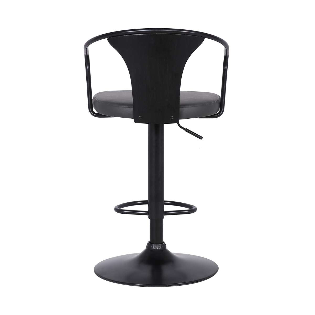 Eagle Adjustable Height Swivel Black Bar Stool By Armen Living | Bar Stools | Modishstore - 9