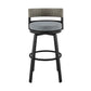 Encinitas Outdoor Patio Swivel Bar Stool in Aluminum and Wicker with Grey Cushions By Armen Living | Bar Stools | Modishstore - 4
