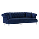 Elegance Contemporary Sofa in Blue Velvet with Acrylic Legs By Armen Living | Sofas |  Modishstore  - 3