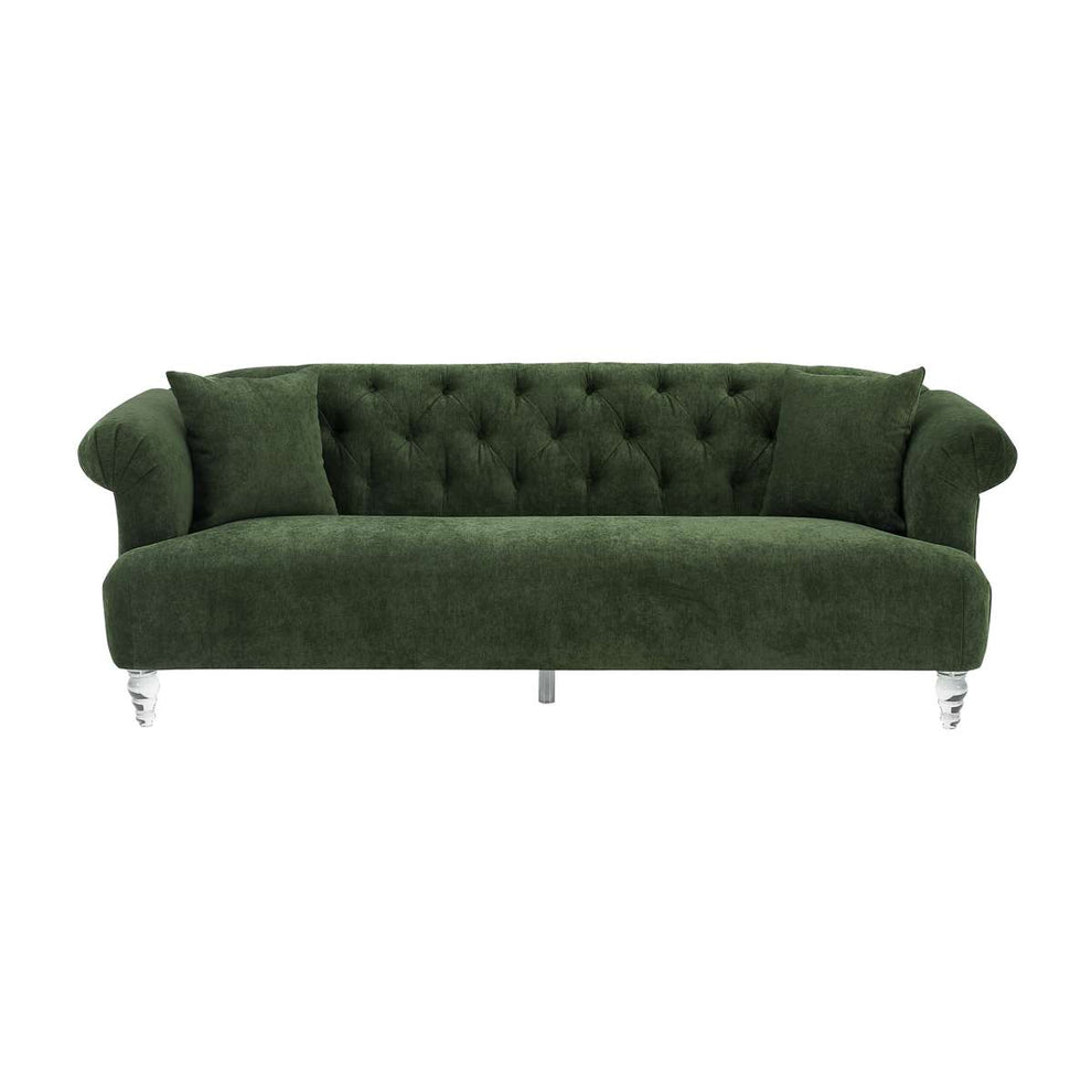 Elegance Contemporary Sofa in Blue Velvet with Acrylic Legs By Armen Living | Sofas |  Modishstore  - 12