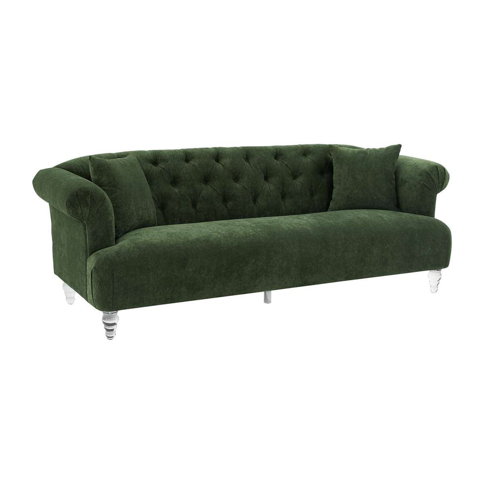Elegance Contemporary Sofa in Blue Velvet with Acrylic Legs By Armen Living | Sofas |  Modishstore  - 13