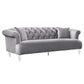 Elegance Contemporary Sofa in Blue Velvet with Acrylic Legs By Armen Living | Sofas |  Modishstore  - 10