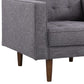 Element Mid-Century Modern Chair in Dark Gray Linen and Walnut Legs By Armen Living | Armchairs | Modishstore - 5