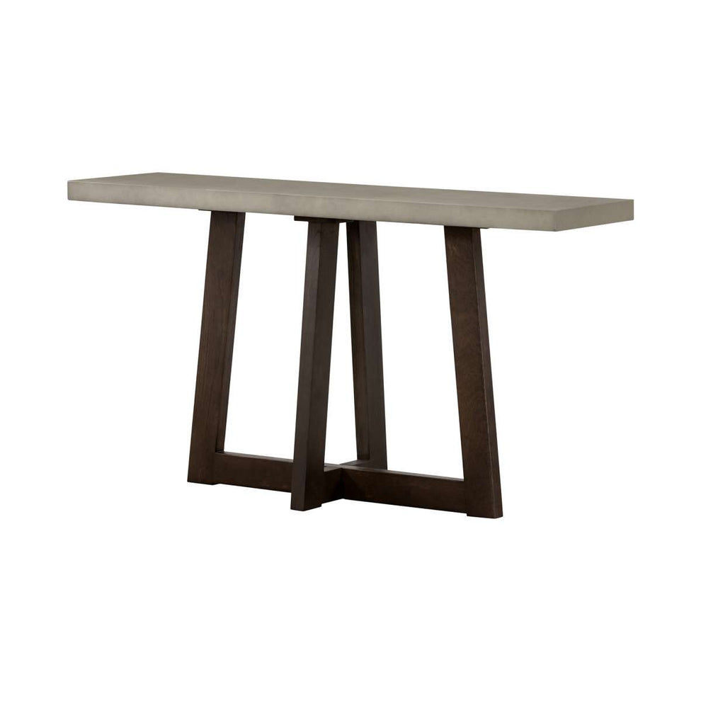 Elodie Gray Concrete and Dark Gray Oak Rectangle Console Table By Armen Living | Console Tables | Modishstore - 2
