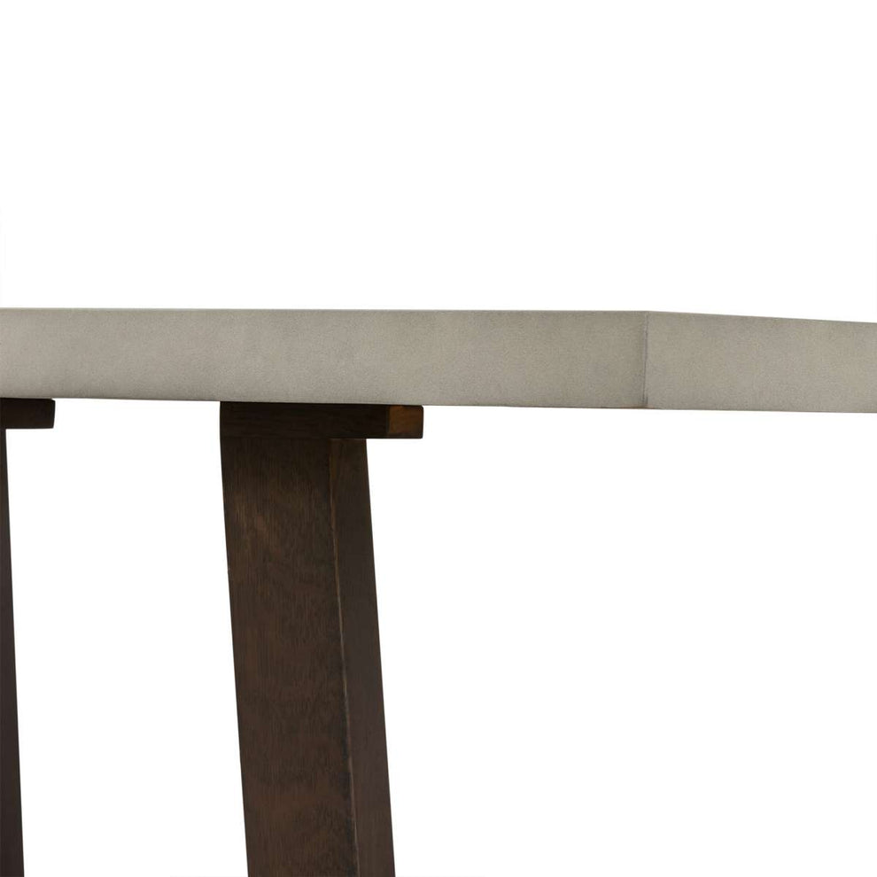 Elodie Gray Concrete and Dark Gray Oak Rectangle Console Table By Armen Living | Console Tables | Modishstore - 5