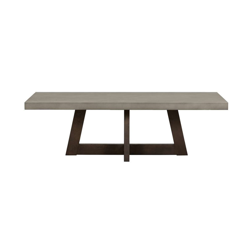 Elodie Gray Concrete and Dark Gray Oak Rectangle Coffee Table By Armen Living | Coffee Tables | Modishstore - 3