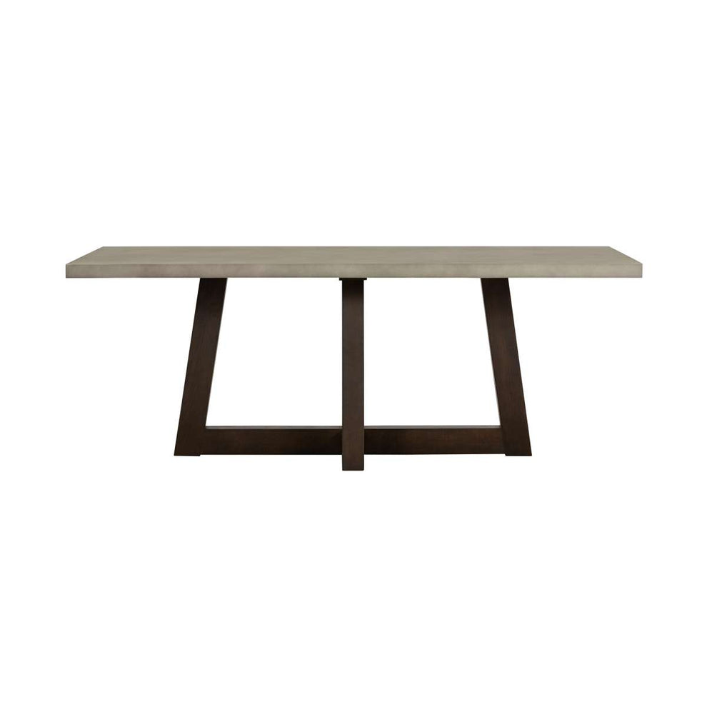 Elodie Gray Concrete and Dark Gray Oak Rectangle Dining Table By Armen Living | Dining Tables | Modishstore - 3