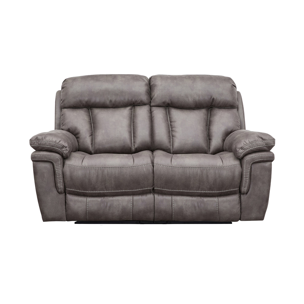 Estelle Power Loveseat in Gunmetal Fabric By Armen Living | Loveseats | Modishstore - 4
