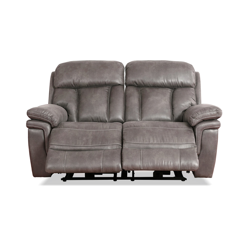 Estelle Power Loveseat in Gunmetal Fabric By Armen Living | Loveseats | Modishstore - 5