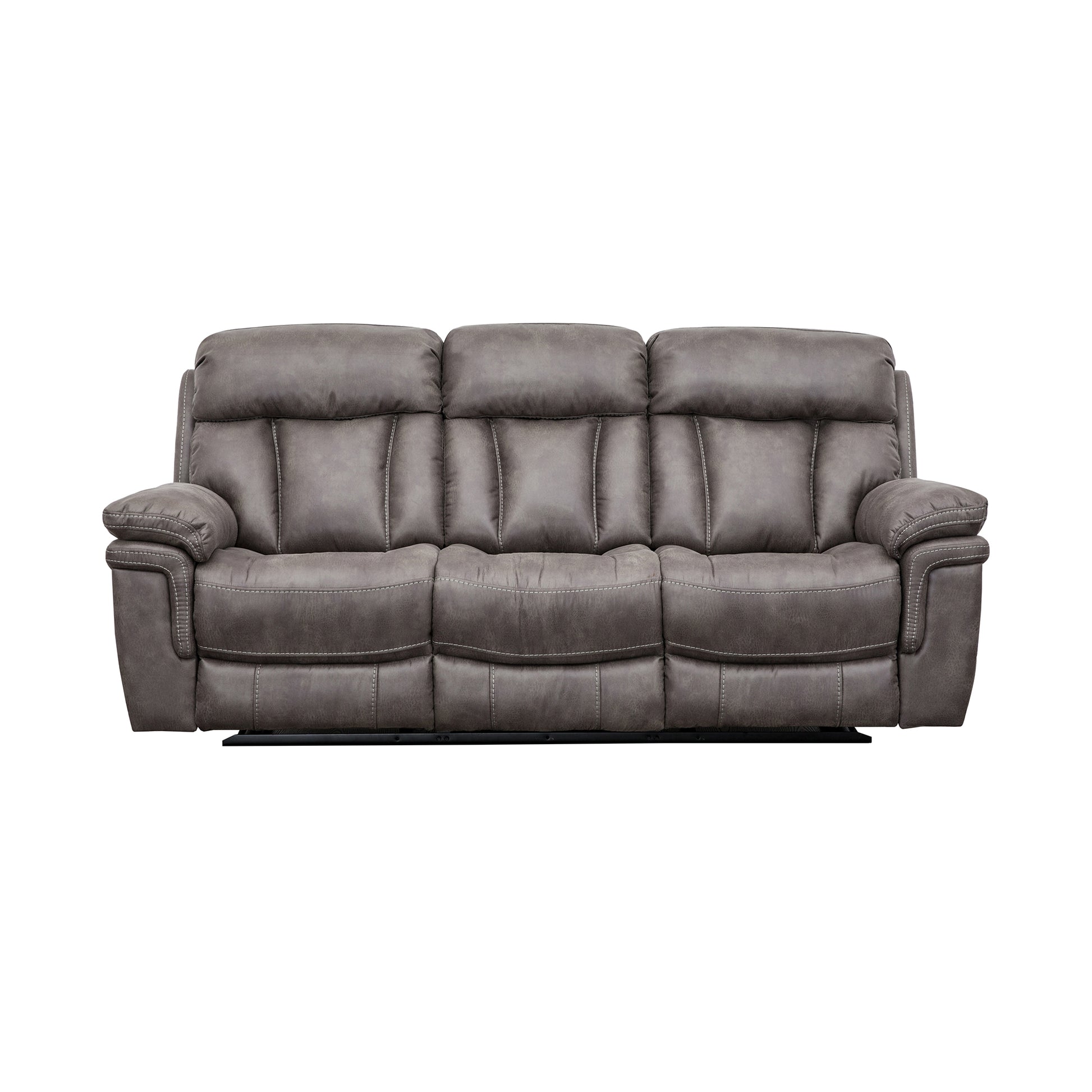 Estelle Power Reclining Sofa in Gunmetal Fabric By Armen Living | Sofas | Modishstore - 4