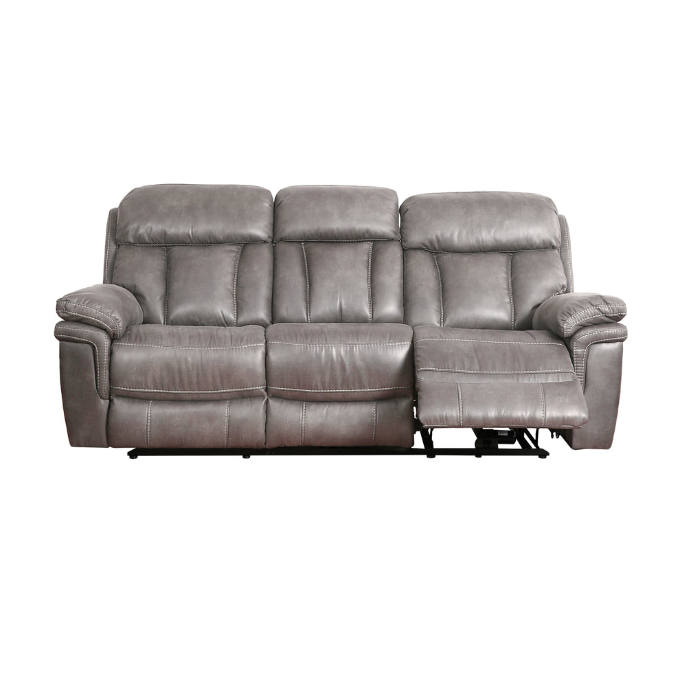 Estelle Power Reclining Sofa in Gunmetal Fabric By Armen Living | Sofas | Modishstore - 5