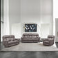 Estelle Power Reclining Sofa in Gunmetal Fabric By Armen Living | Sofas | Modishstore - 3