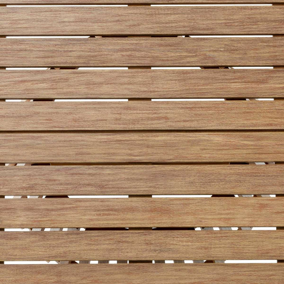 Escondido Outdoor Patio Round Dining Table in Light Eucalyptus Wood By Armen Living | Outdoor Tables | Modishstore - 8