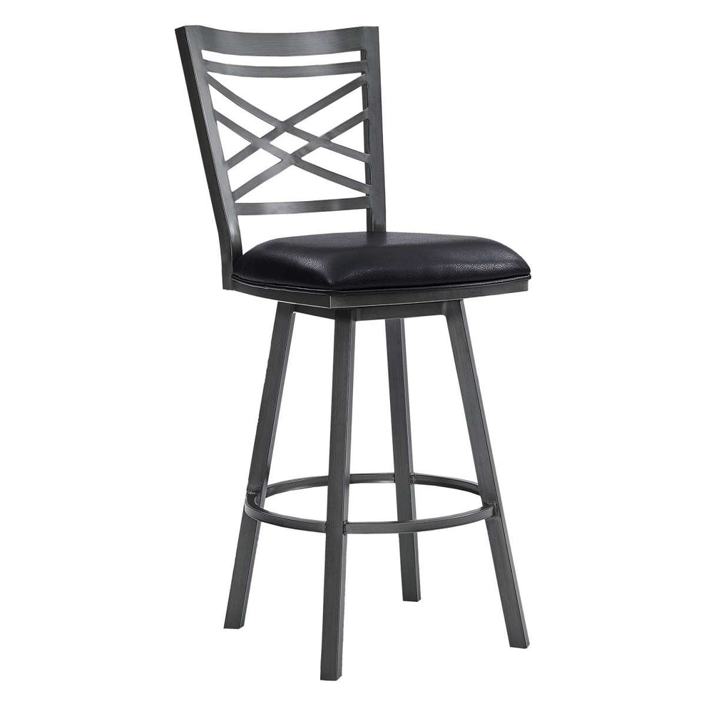 Fargo 26" Counter Height Metal Barstool By Armen Living | Bar Stools | Modishstore - 2