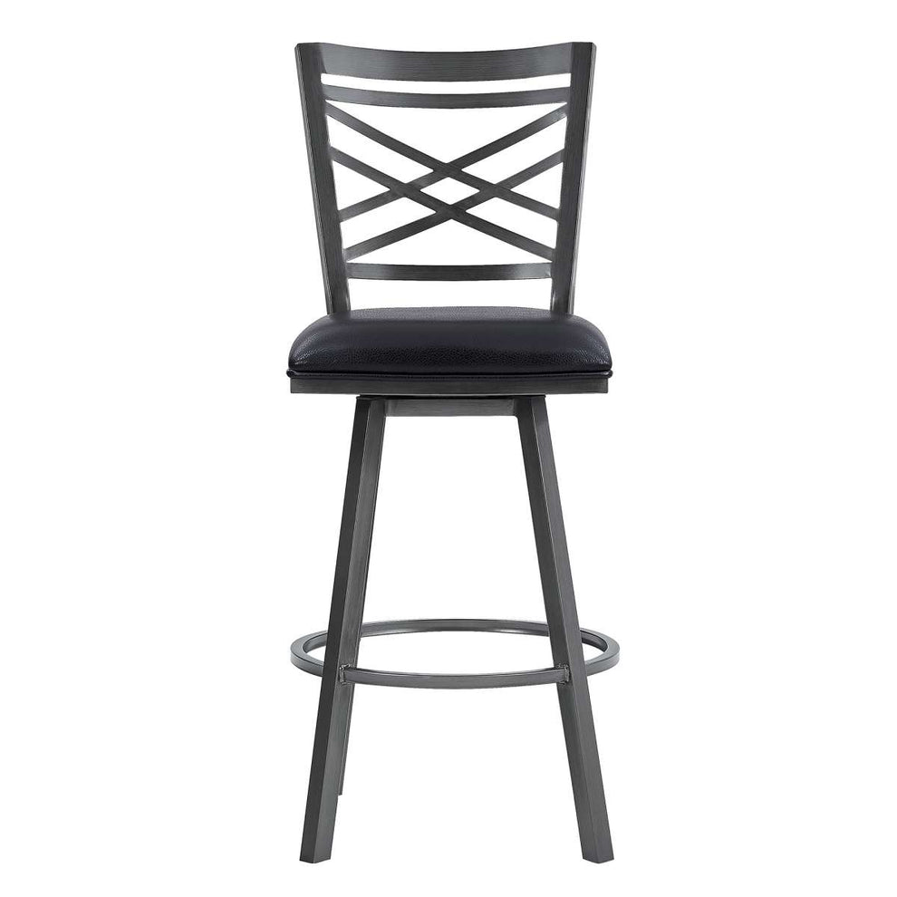 Fargo 26" Counter Height Metal Barstool By Armen Living | Bar Stools | Modishstore - 3
