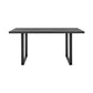 Fenton Dining Table with Charcoal Top and Black Base By Armen Living | Dining Tables | Modishstore - 2