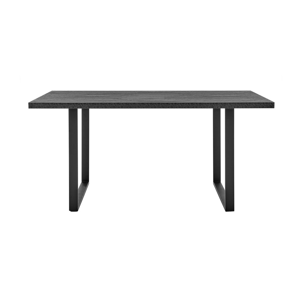 Fenton Dining Table with Charcoal Top and Black Base By Armen Living | Dining Tables | Modishstore - 2