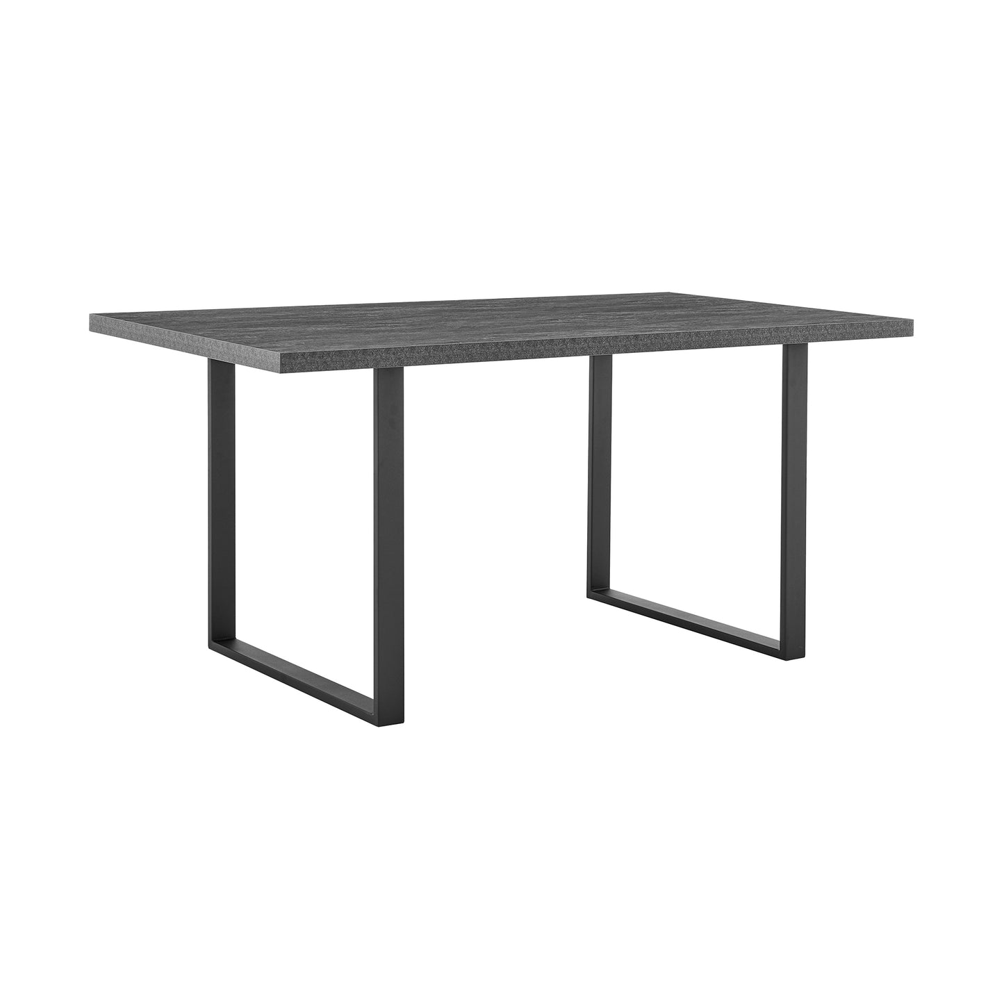 Fenton Dining Table with Charcoal Top and Black Base By Armen Living | Dining Tables | Modishstore - 4