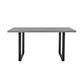 Fenton Dining Table with Charcoal Top and Black Base By Armen Living | Dining Tables | Modishstore - 14