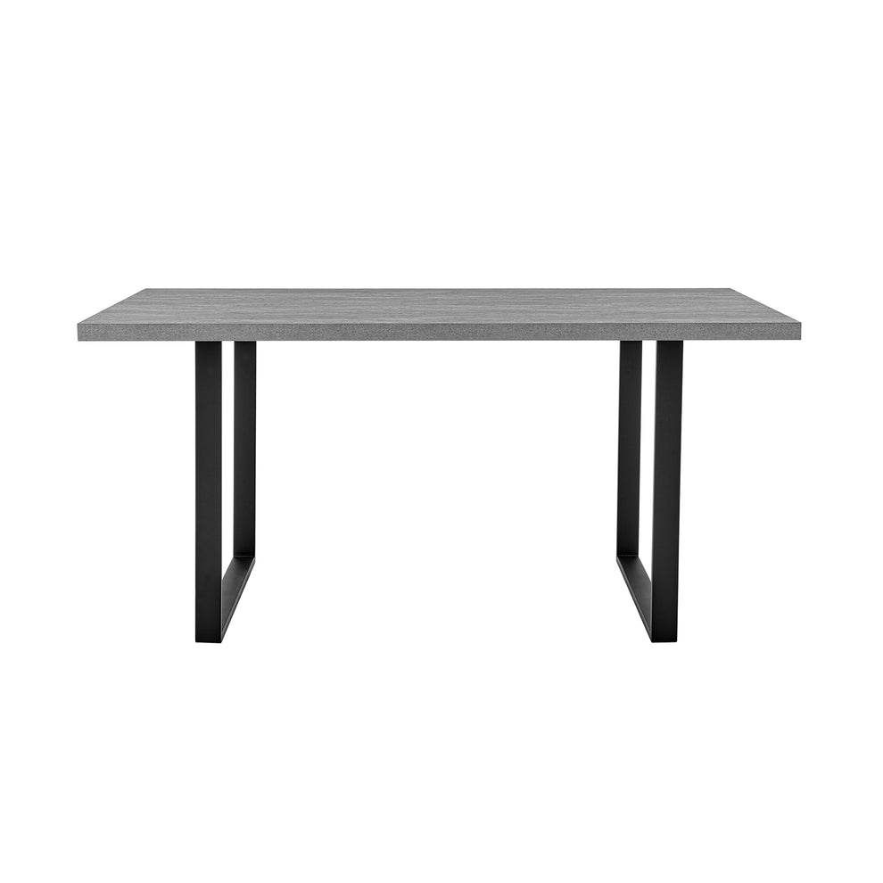 Fenton Dining Table with Charcoal Top and Black Base By Armen Living | Dining Tables | Modishstore - 14