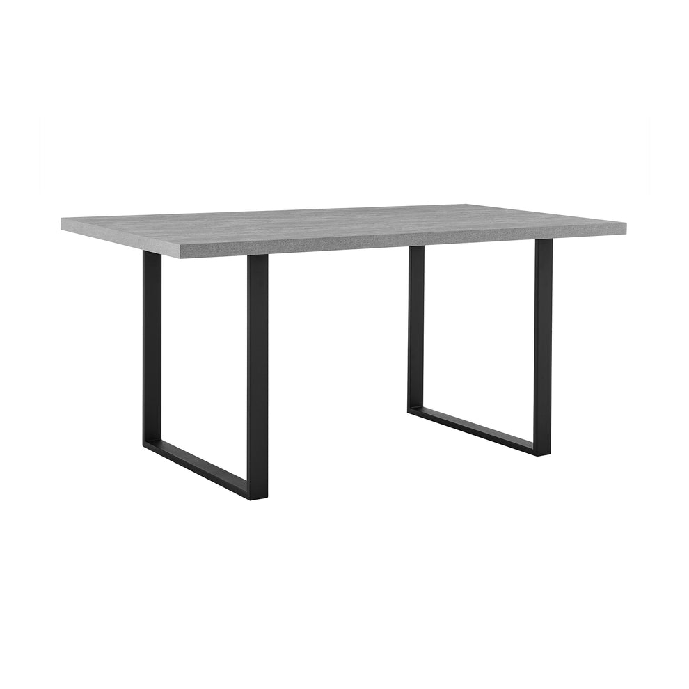 Fenton Dining Table with Charcoal Top and Black Base By Armen Living | Dining Tables | Modishstore - 16