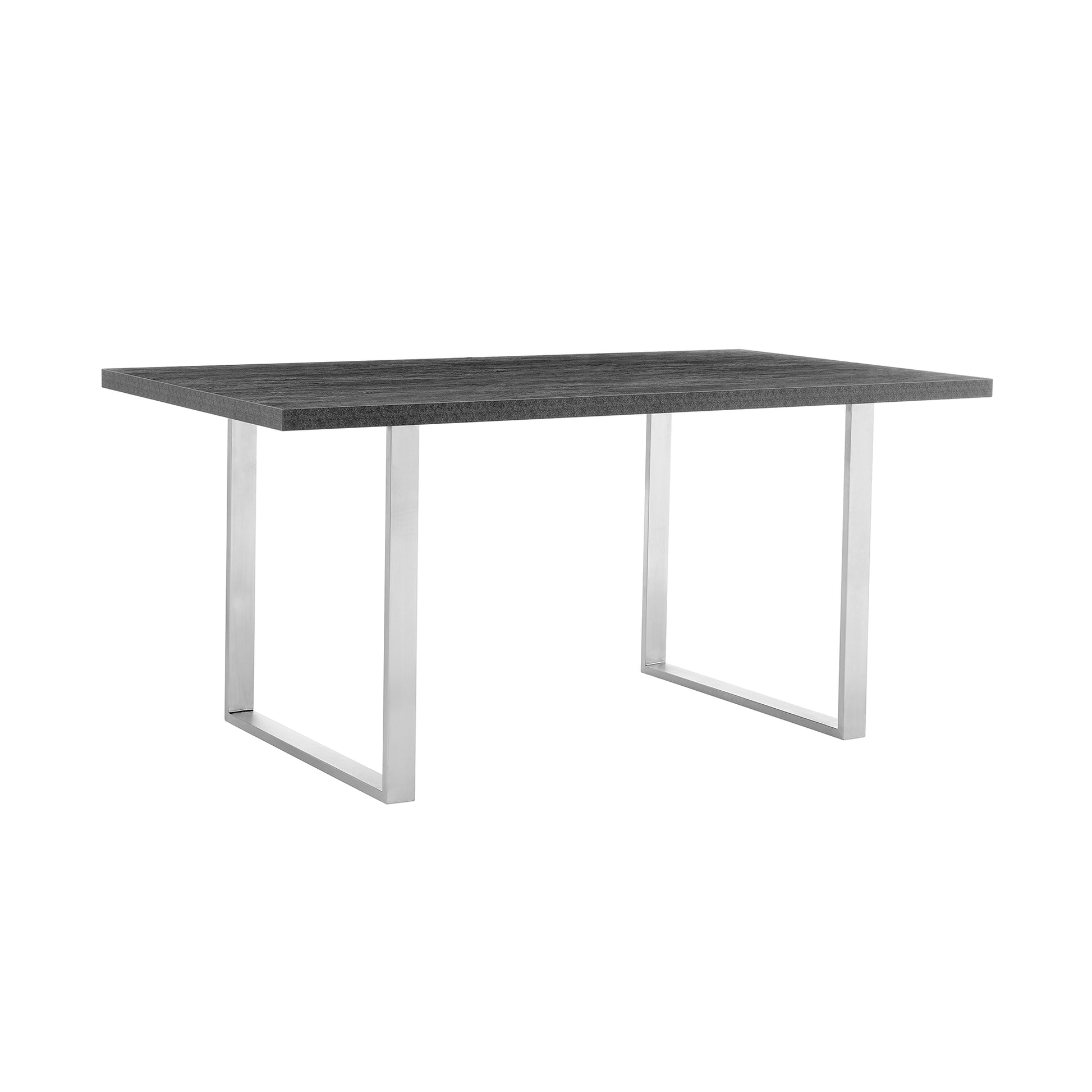 Fenton Dining Table with Charcoal Top and Black Base By Armen Living | Dining Tables | Modishstore - 10