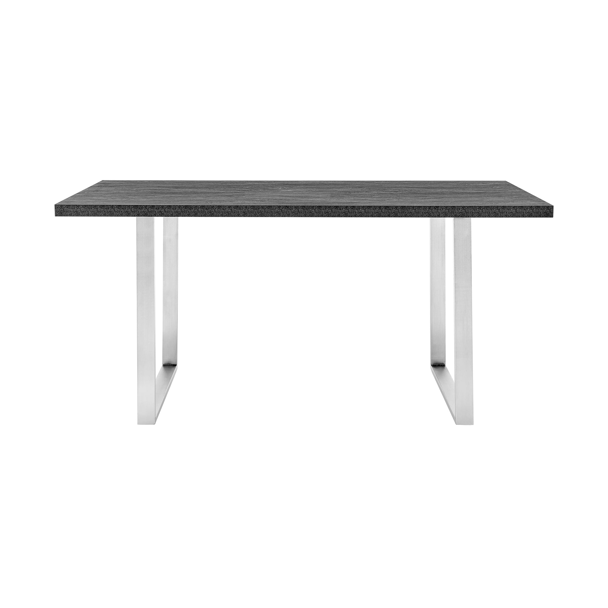 Fenton Dining Table with Charcoal Top and Black Base By Armen Living | Dining Tables | Modishstore - 8